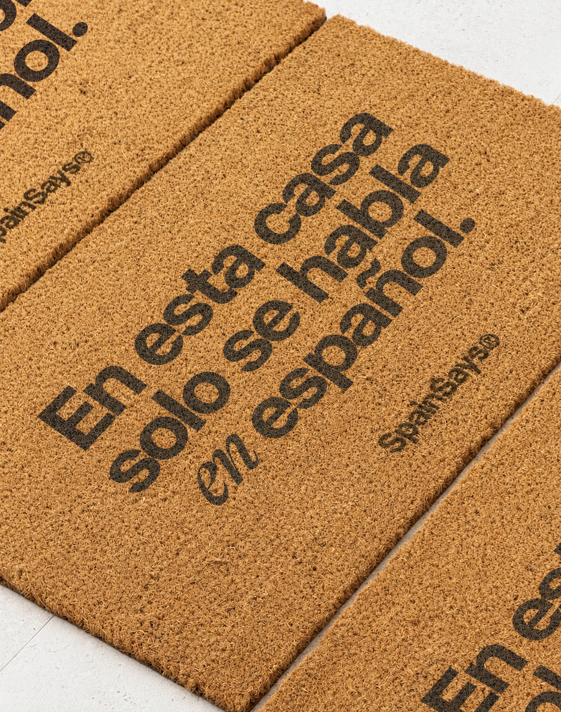 Felpudo “En esta casa solo se habla en español"