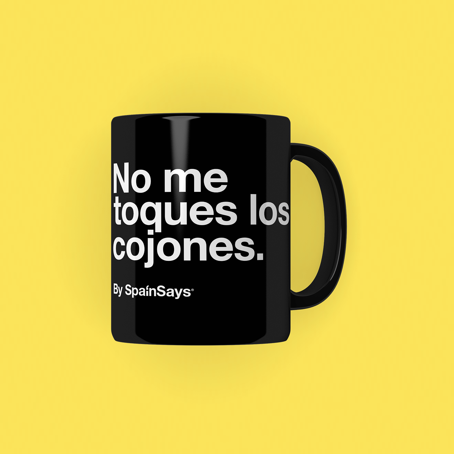 Taza "No me toques los cojones"